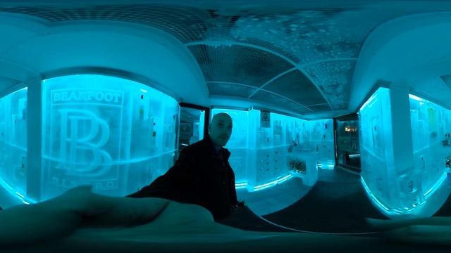 This is me in the Ice Room Bearfoot Bistro BC Canada 360 video Virtual reality short er