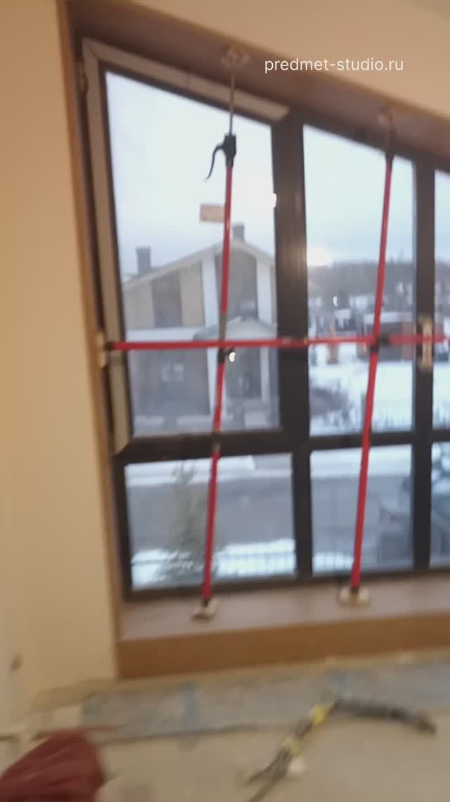 МОНТАЖ ДЕРЕВЯННЫХ ОТКОСОВ #откосыдляокна #деревянныеоткосы #откосыиздерева #ремонт #откосы