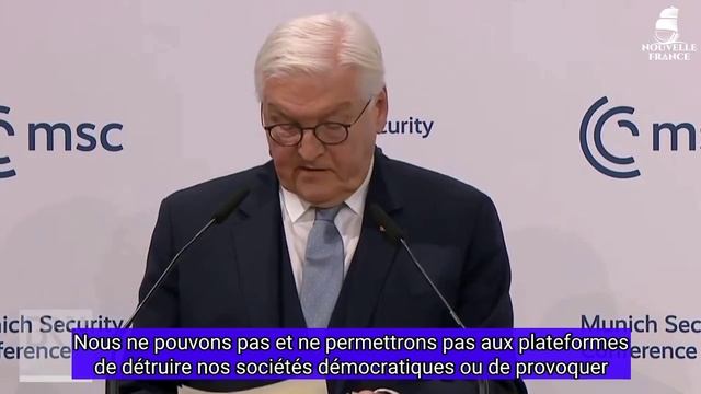 Президент Германии на мюнхенском саммите выразил обеспокоенность влиянием платформ вроде X и TikTok