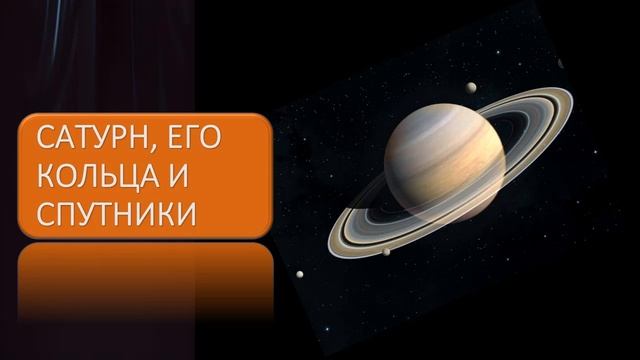 Сатурн, его кольца и спутники
