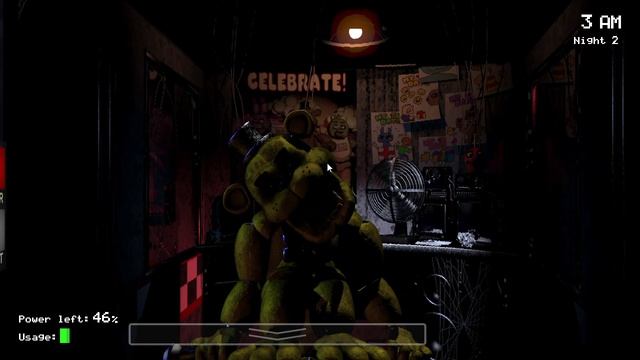 Five Nights at Freddy's 2025-02-12 19-30-40 Я встретил Золотого Фредди во фнаф 1