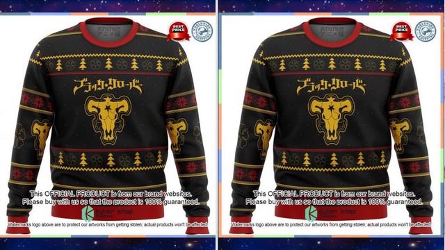 Black Clover Black Bull Team logo Sweater