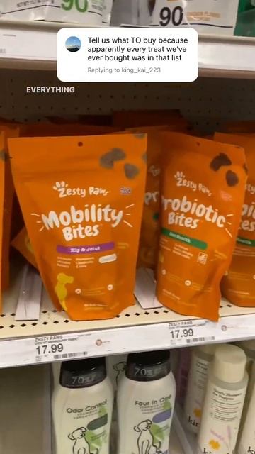 Have you tried any of these treats? 👀🐾 #target #thebkpets #dogtreats  #notasponser #shorts