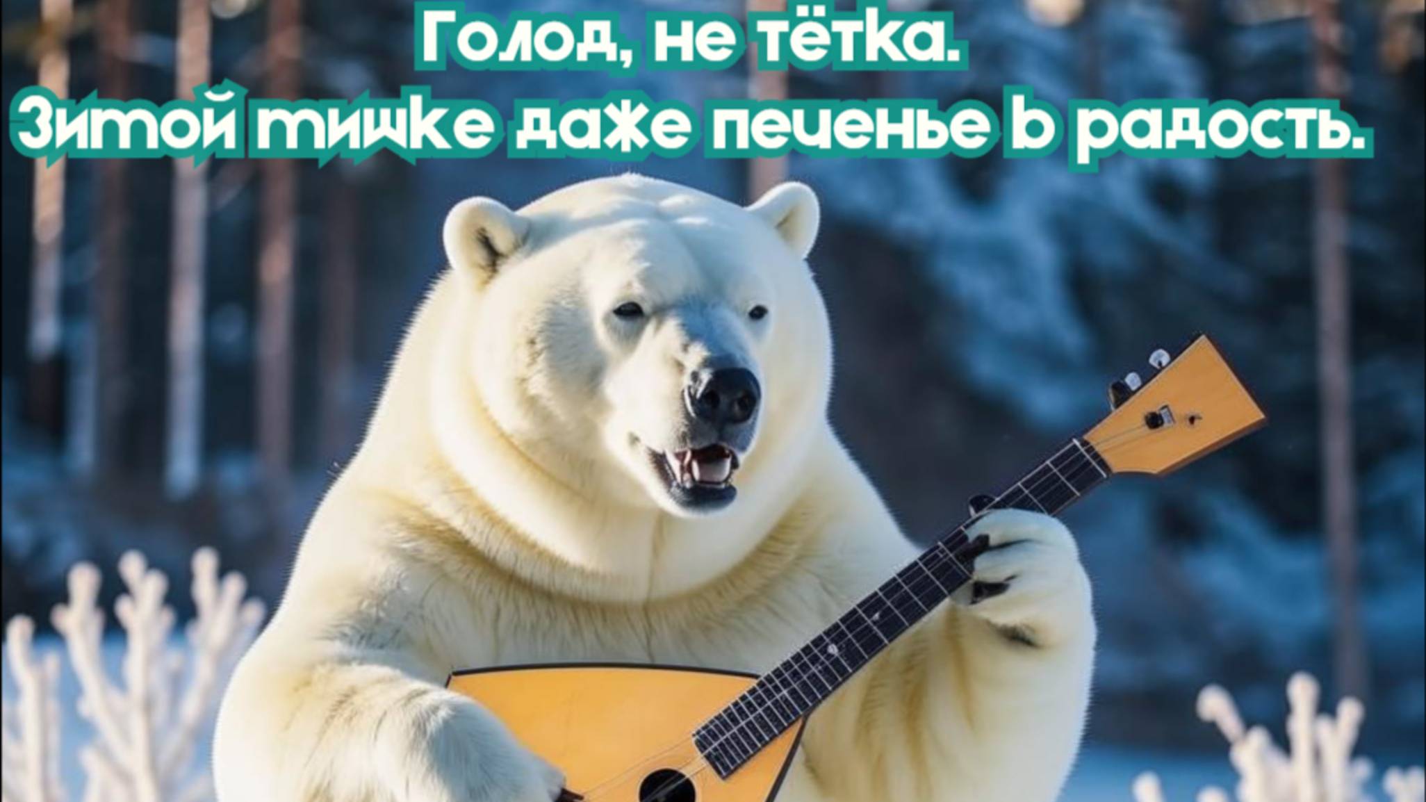 Голод, не тётка. 
Зимой мишке даже печенье в радость.