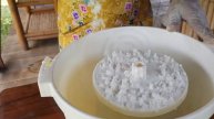 ASMR Carambola homemade sorbet ice cream with Carambola Syrup : ice bloom