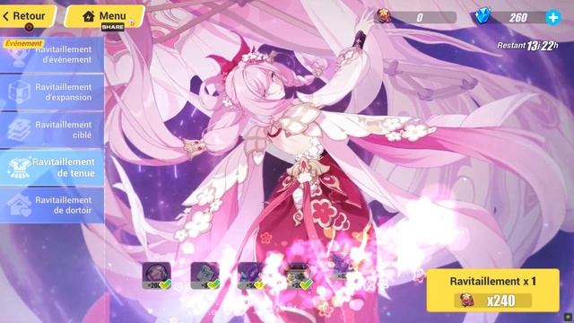 Elysia Herrscher of Human: Ego's Peachy Spring outfit and weapon Gacha | Honkai Impact 3rd