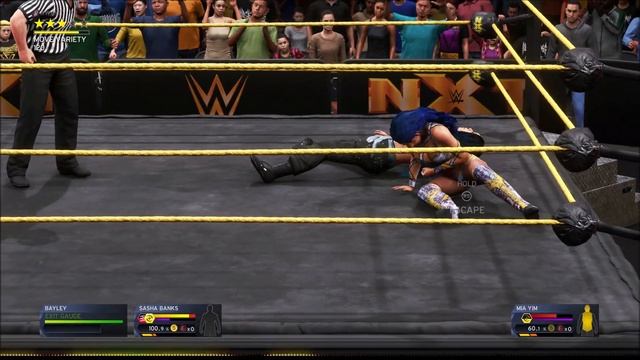 WWE NXT - Sasha Banks Vs Mia Yim (4K 60fps UHD)