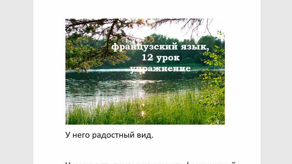 Французский язык легко с Агатой, упражнение к 12-му уроку и еще немного слитных артиклей