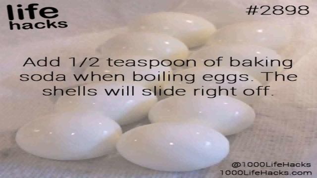 Life Hack Baking Soda Eggs - Gif Maker  DaddyGif.com (see description)