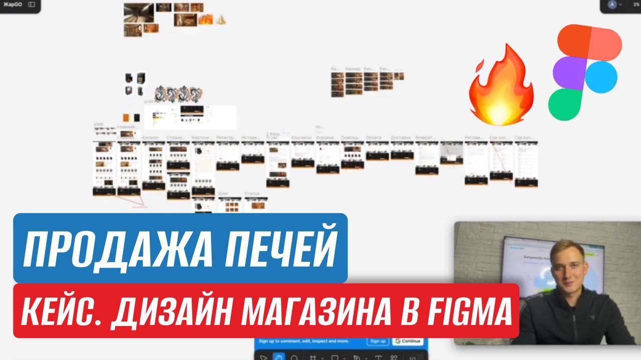 КЕЙС. ПРОДАЖА ПЕЧЕЙ.  РАЗРАБОТКА ДИЗАЙНА ИНТЕРНЕТ-МАГАЗИНА В FIGMA.