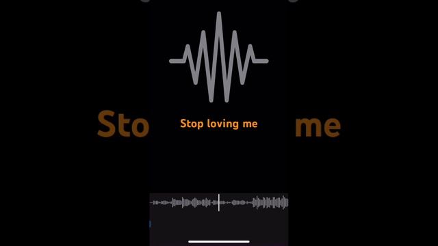 Sevan-Stop loving me