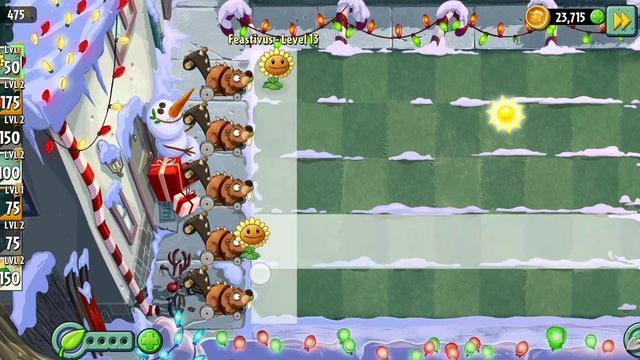 Plants vs Zombies Растения против Зомби winter  зима