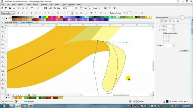 DRAWING FRUITS VECTOR CORELDRAW X7