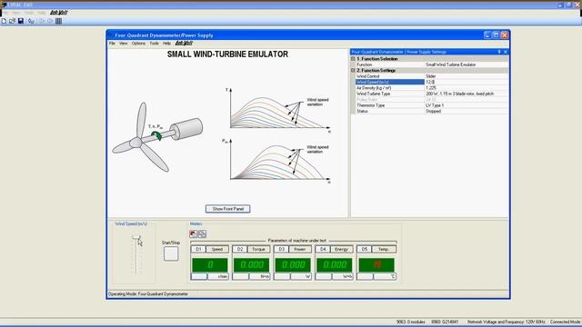 Small Wind Turbine Emulator – LabVolt Series 8960 20