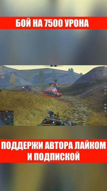 МАСТЕРСКИЙ БОЙ НА WZ-113 НА 7500 УРОНА И 5 КИЛЛОВ | Tanks Blitz #tanksblitz #wot #blitz #short