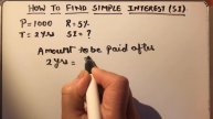 HOW TO FIND SIMPLE INTEREST