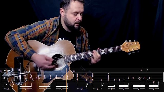 Акустический Тяжёлый Блюз в Ми.+ Табы