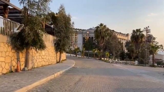 Kumköy vom Side Mare Resort Hotel bis zum Strand. Live @AntalyaSideLivestream