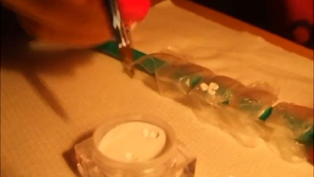 3D flowers on pink manicure - Nail Art Tutorial