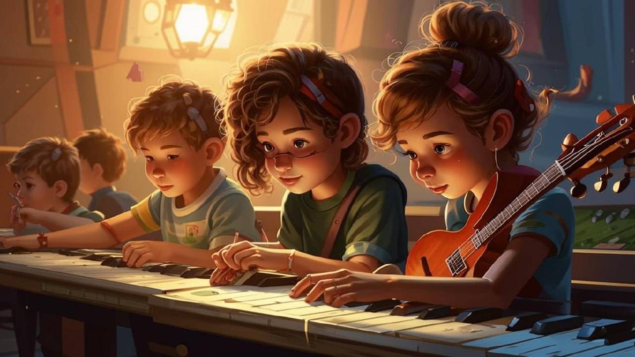 Учим ноты для детей. Развивающий мультик для самых маленьких.