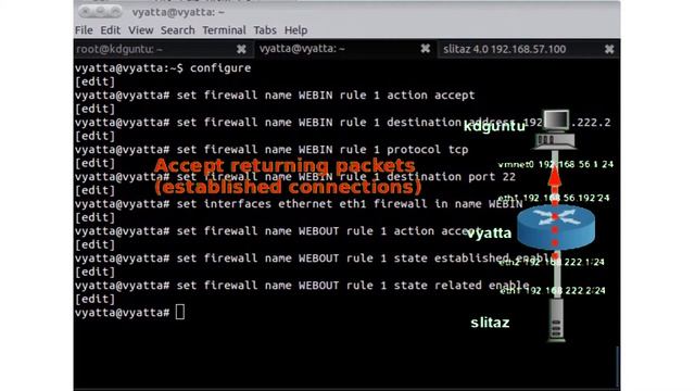 Vyatta basic firewall configuration