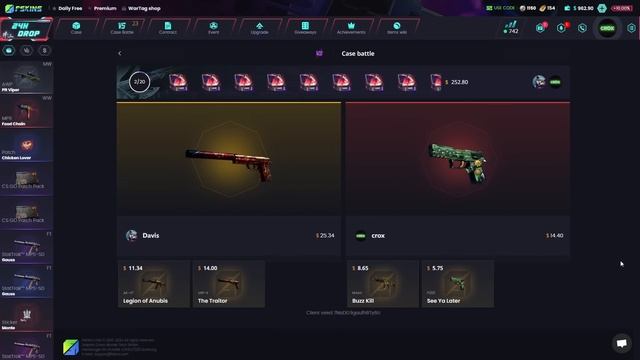I STARTED A $500 BAYONET GIVEAWAY ON FSKINS(FSKINS FREE PROMO CODE 2024)