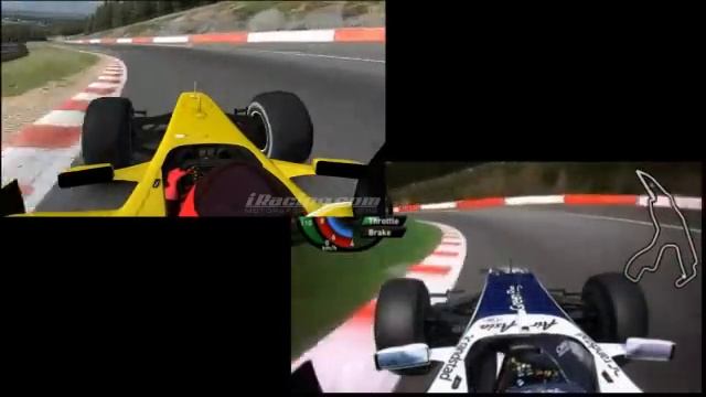 iRacing vs Real Life Spa Francorchamps Comparison - Williams F1