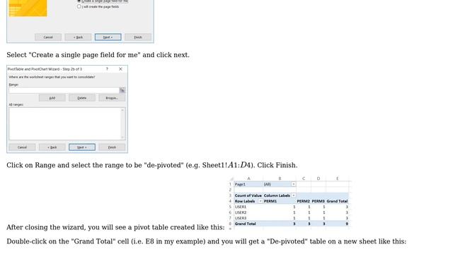 De-pivot excel spreadsheet (3 Solutions!!)