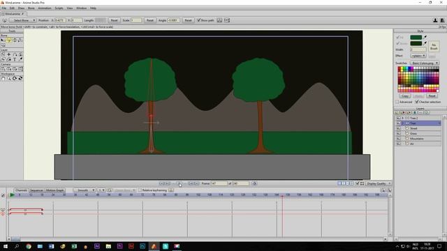 How To Animate Wind In Anime Studio Pro - Animating Tutorial