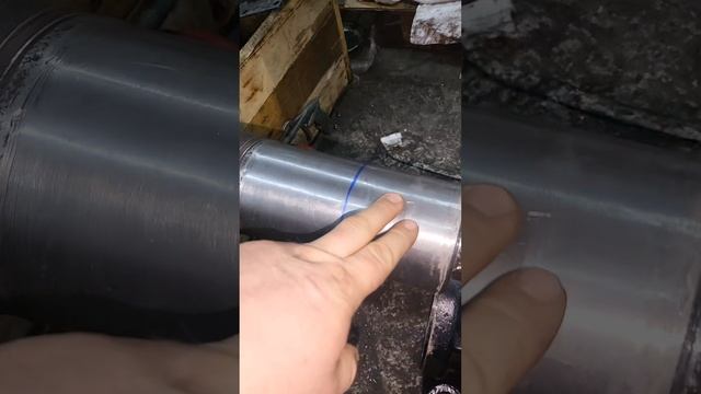 Восстановление оси балансира от самосвала Хино.