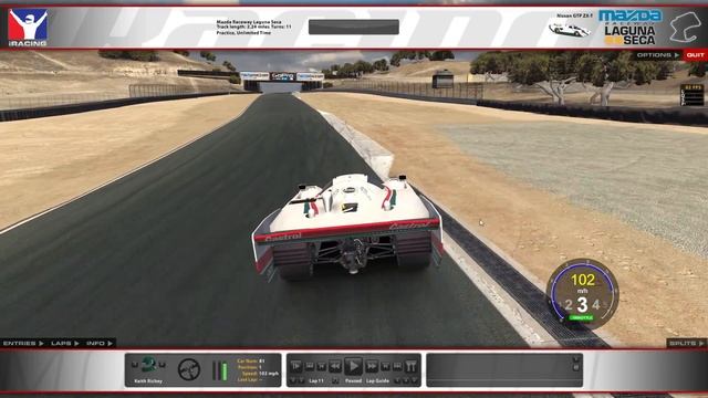 iRacing Lap Guide - Laguna Seca - Nissan GTP ZX-T (2017S1)