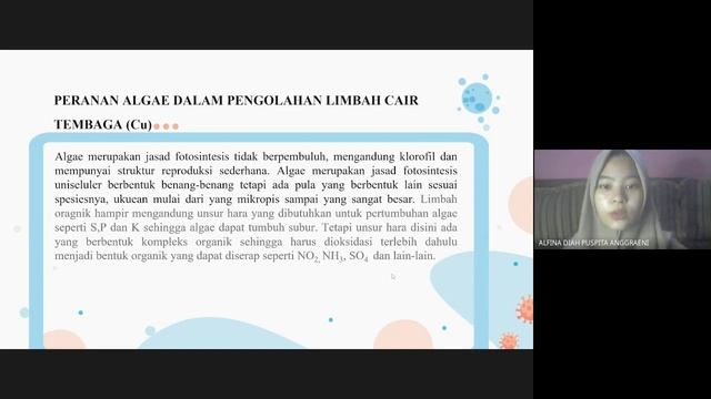 PEMANFAATAN ALGAE CHLORELLA PYRENOIDOSA UNTUK MENURUNKAN TEMBAGA (Cu) PADA INDUSTRI PELAPISAN LOGAM