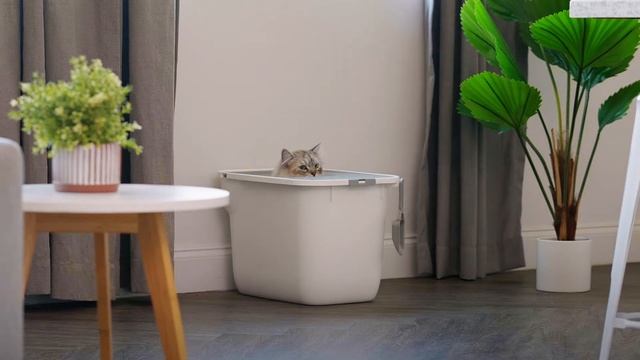 IRIS USA - Top Entry Cat Litter Box (TECL-SQ)
