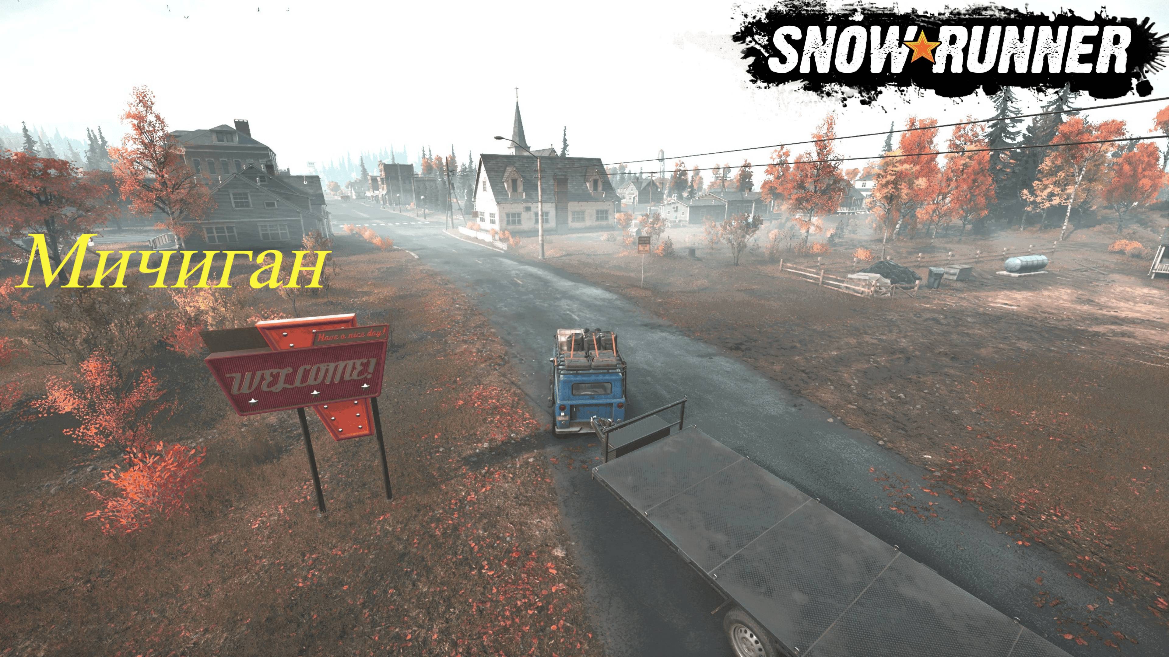 SnowRunner Мичиган.(Новая игра плюс) #10 - Контракт - Дело - труба