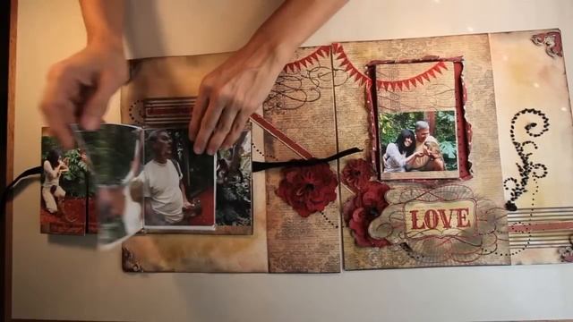 Interactive scrapbooking layout-Hidden Memories # 4 by Cassia