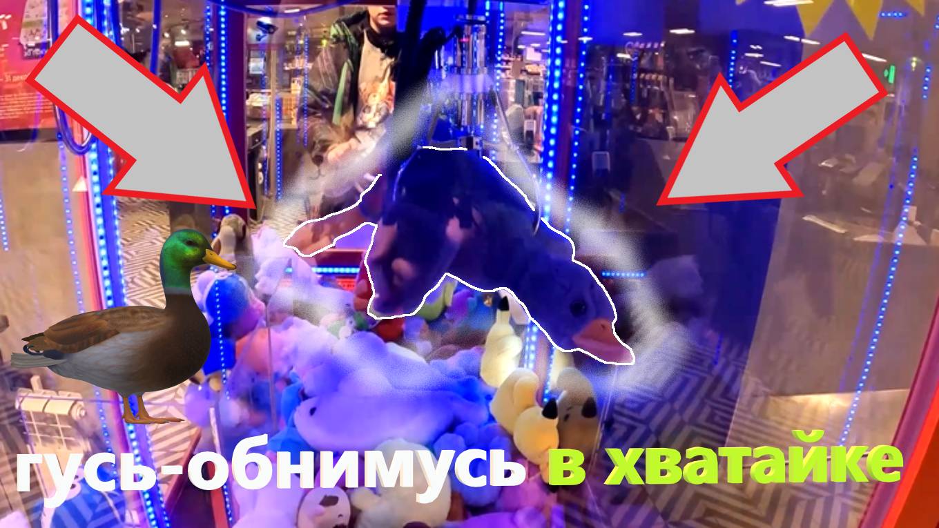 Борюсь за серого ГУСЯ-ОБНИМУСЯ в НОВОМ автомате-хватайке TELEPHONE!!! Получится ли выиграть???