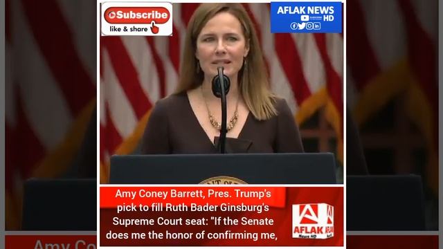 Amy Coney Barrett, Pres. Trump's pick to fill Ruth Bader Ginsburg's Supreme Court seat: "