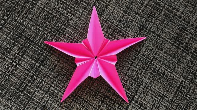Как сделать объёмную звезду из бумаги к 23 февраля 9 мая