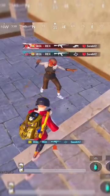 Pubg mobile 👑 раскатал четверых за 5 секунд