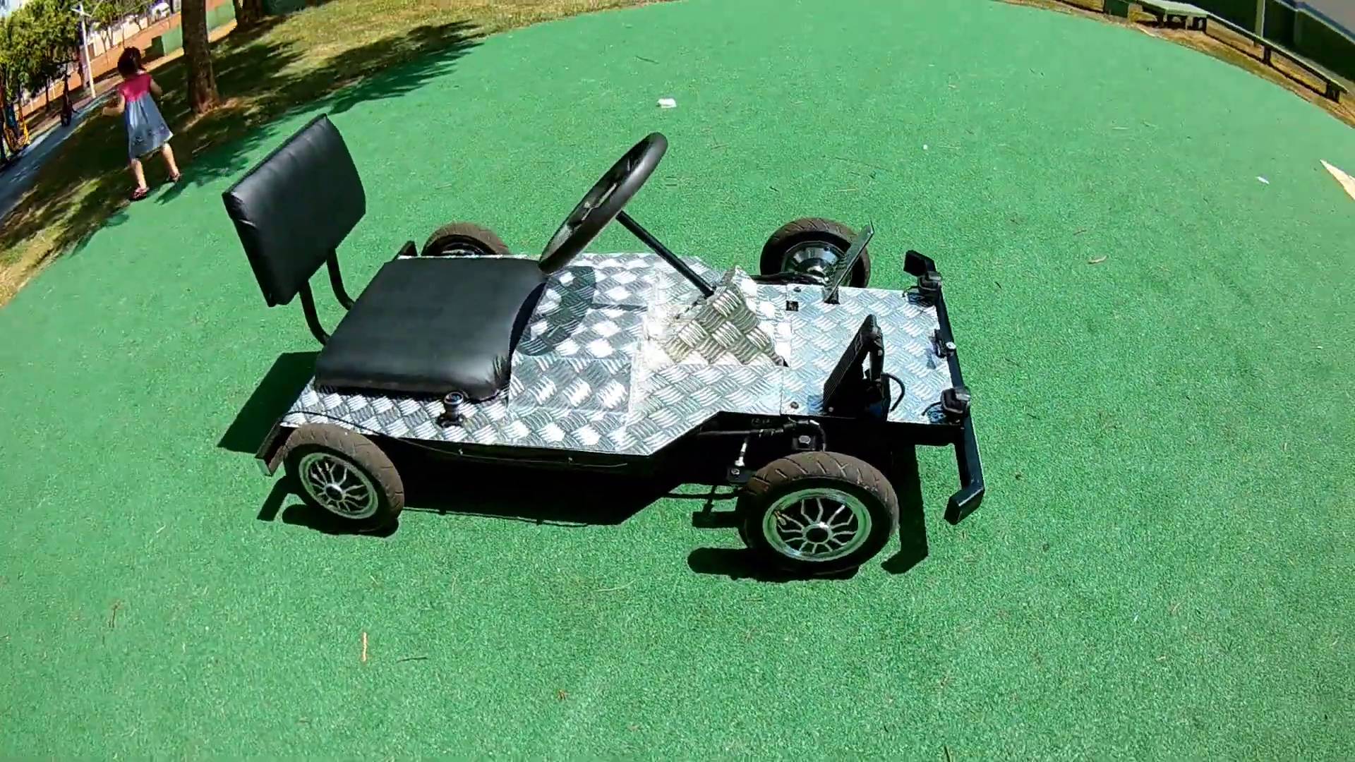 Самодельный электрокартинг 4x4 1400w часть 5