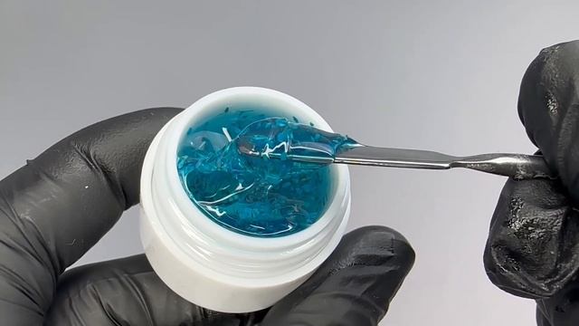 Гель з сухоцвітами Flower Gel SWEET NAILS (квіткойи гель) блакитний №11