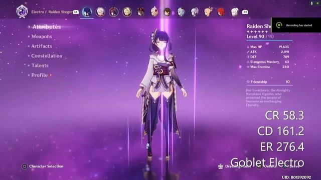 Raiden Shogun Goblet Atk % vs Goblet Electro Weapon Engulfing Lightning