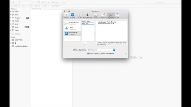 How to make an email signature in Mail on Mac OS X - Apple Training