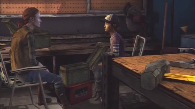 The plant lady Clementine!! Walking Dead  {In Harm's Way} (Episode 2)
