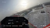 Зимний полет FPV. Сломал винт на посадке.