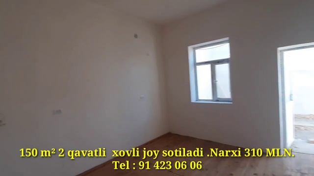 2 каватли 150 м2 ховли жой сотилади. нархи 310 млн сум тел (99) 074 46 41