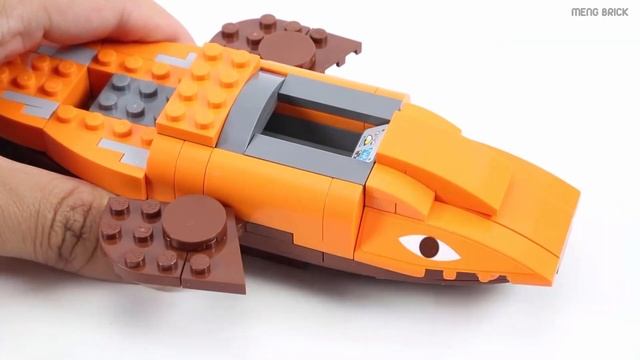 Lego China Enlighten 3701 City Tiger Shark Boat Octonauts - MengBrick Build