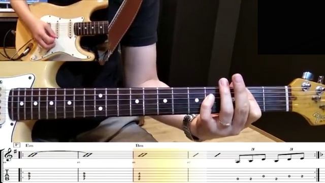 Blondie-Call Me (guitar cover,tab)