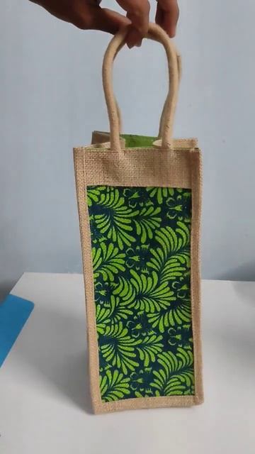 water bottle jute 👜bag#jutebag #jute #lalithasrijutecreations, ph. 9640410686