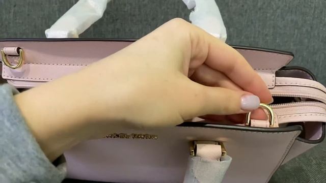 Сумка кожаная Michael Michael Kors Selma Saffiano Leather Medium Satchel